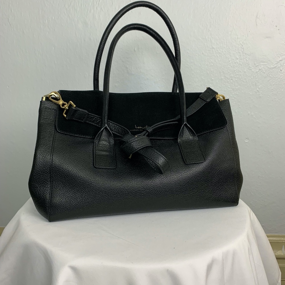 India Hicks Fusy Sarah Satchel Bag in Black